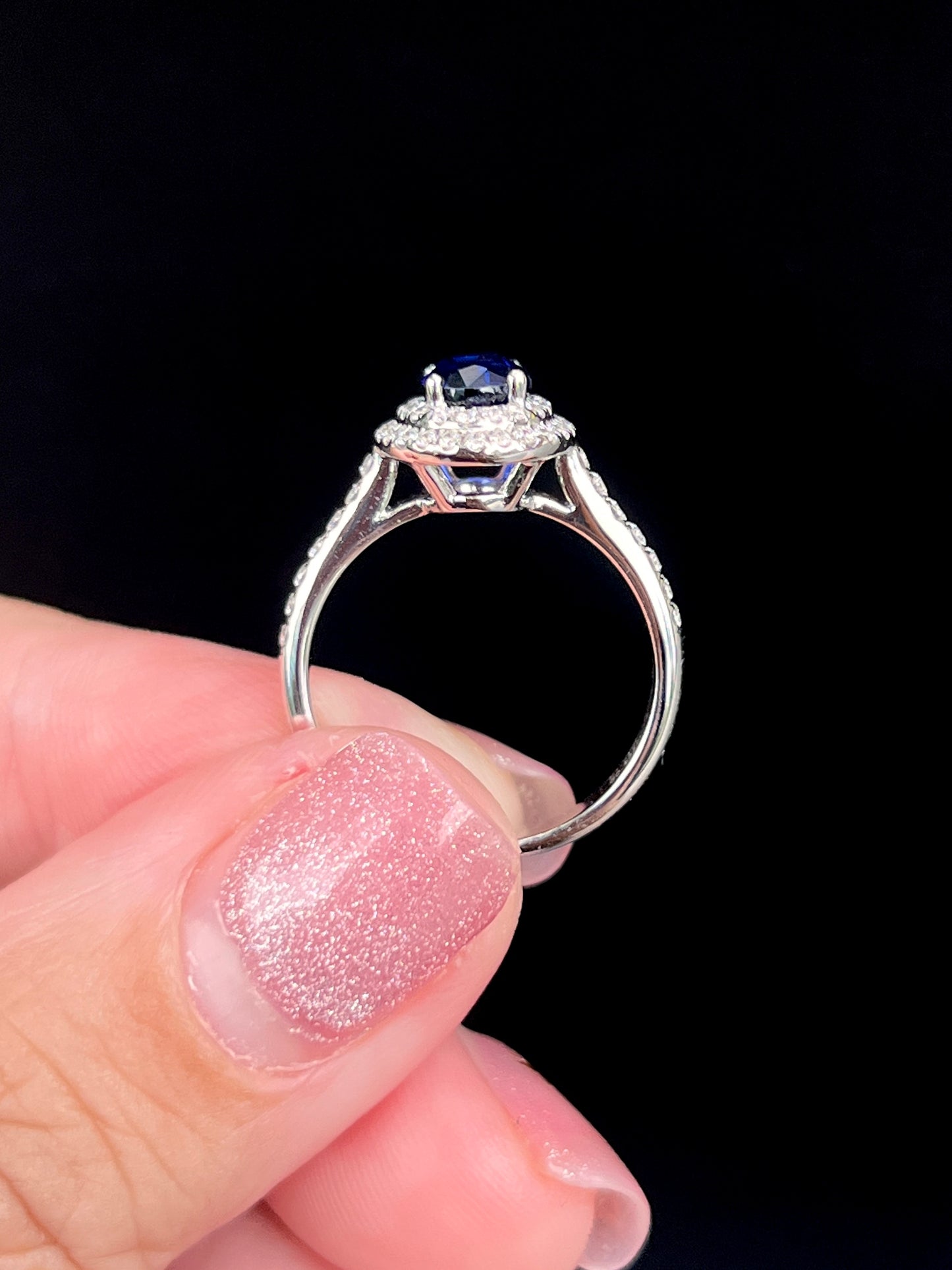 Natural Blue Sapphire Ring 1.42ct
