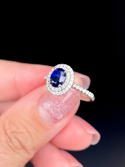 Natural Blue Sapphire Ring 1.42ct