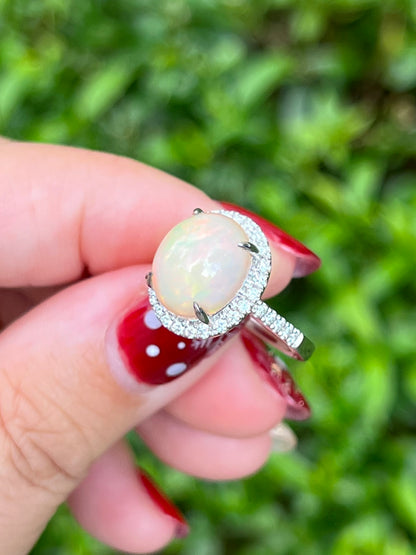 Natural Opal 3.09ct Ring