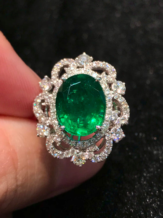Natural Emerald 4.34ct Ring