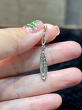 Natural Diamond Pendant 0.35ct Set In 18K White Gold Fine Jewelry Singapore