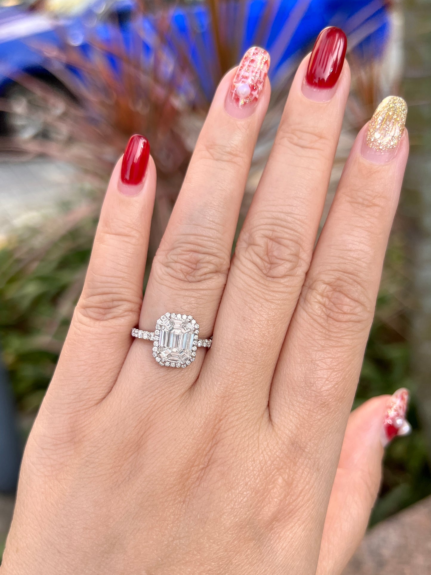 Natural Diamond 1.41ct Ring