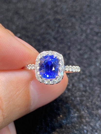 Natural Blue Sapphire Ring 2.15ct