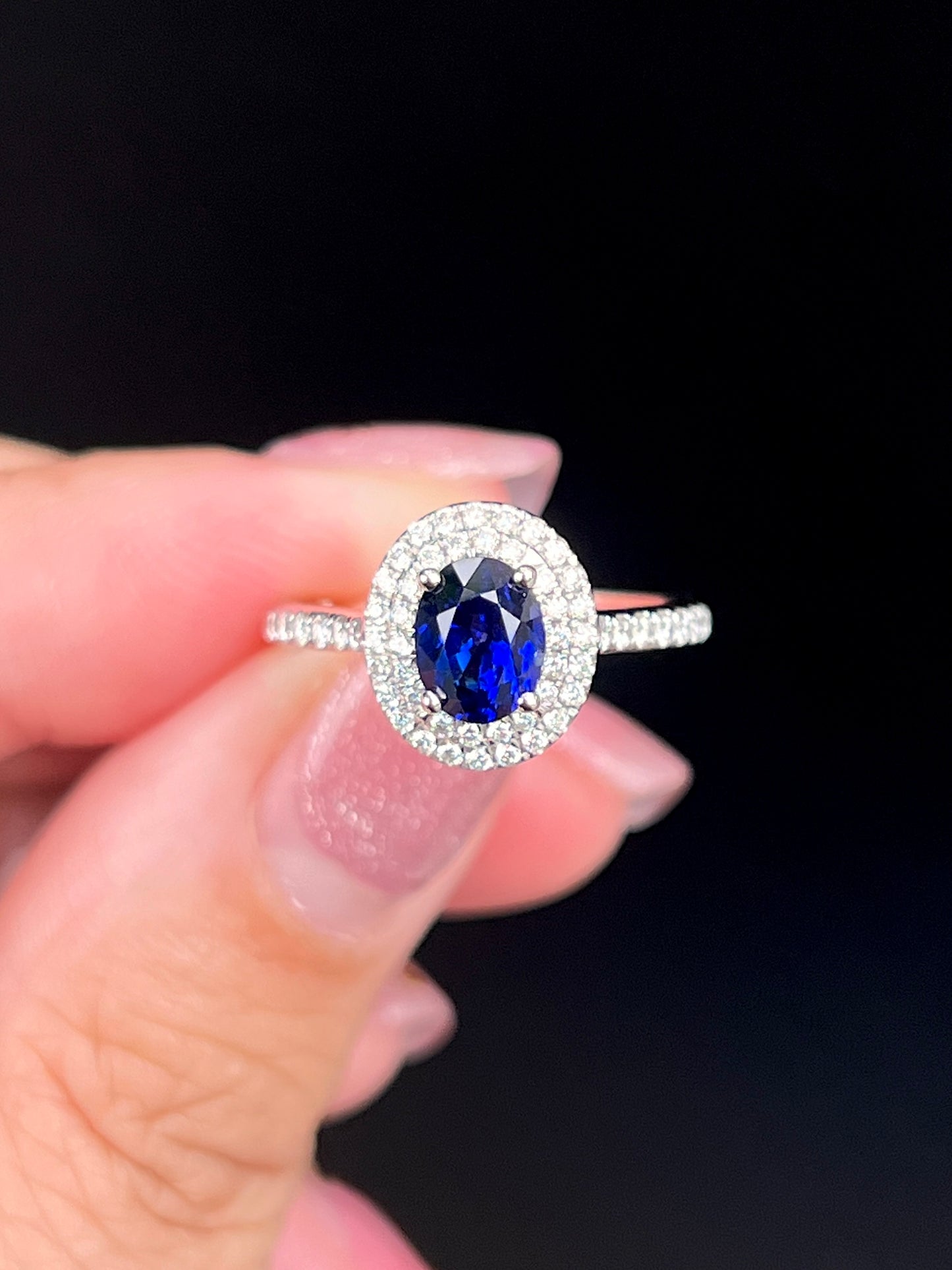 Natural Blue Sapphire Ring 1.42ct