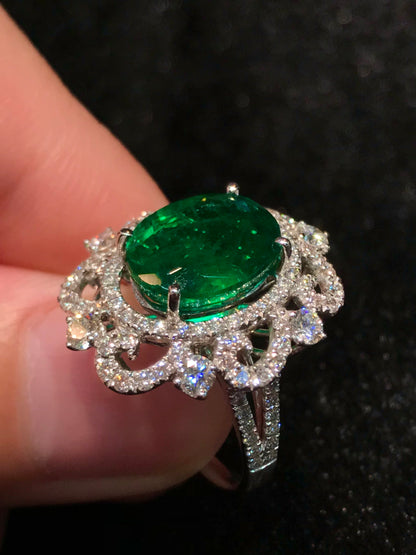Natural Emerald 4.34ct Ring