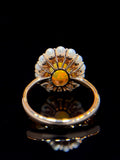 Natural Opal 1.59ct Ring Set With Natural Diamonds In 18K Rose Gold Gemstone Fine Jewellery Singapore