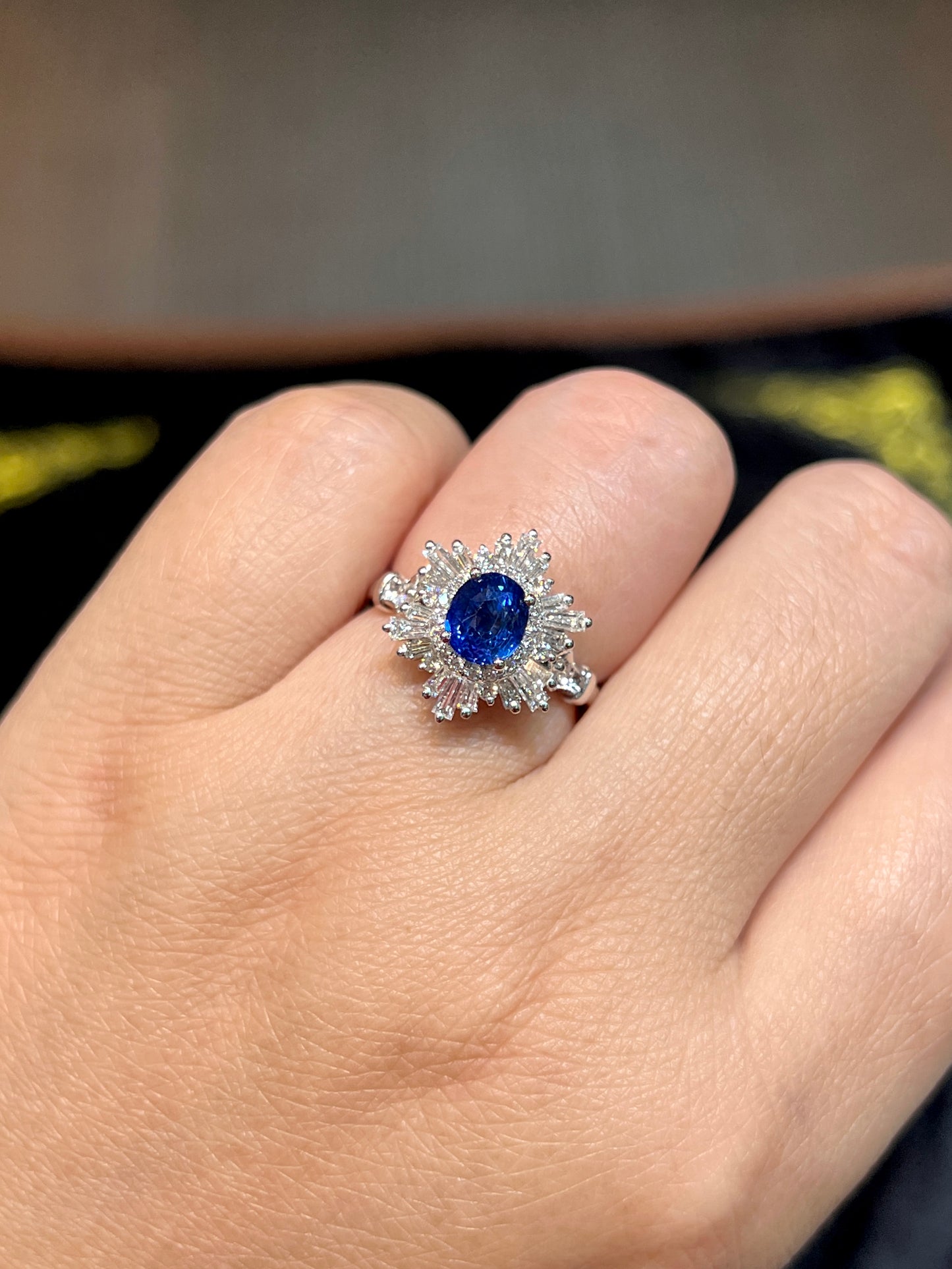 Natural Blue Sapphire 1.31ct Ring