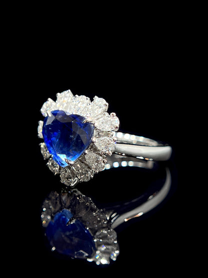 Natural Blue Sapphire 3.57ct Ring