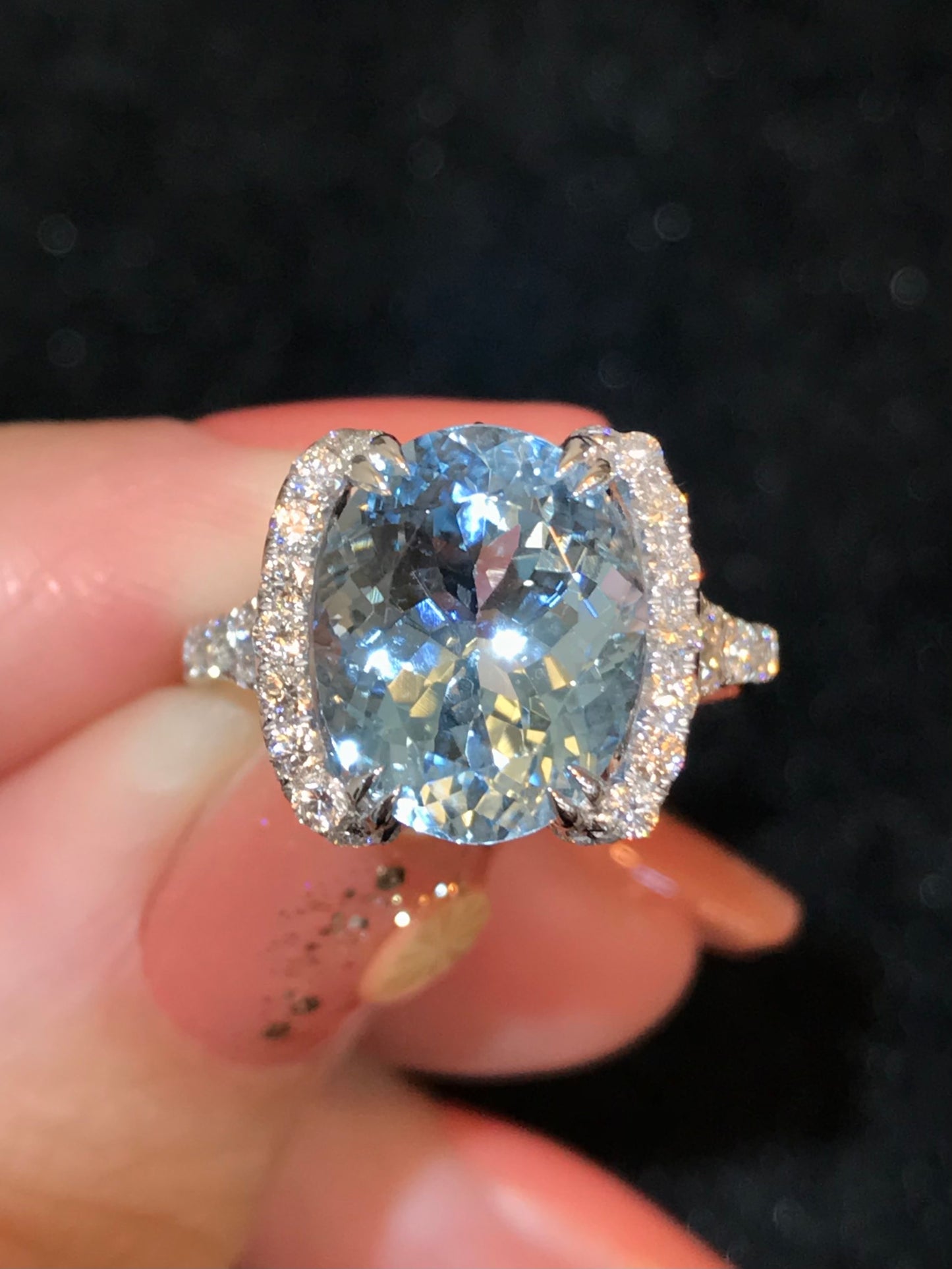 Natural Aquamarine 4.10ct Ring