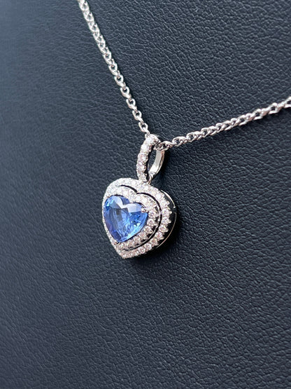Natural Blue Sapphire Pendant 1.41ct