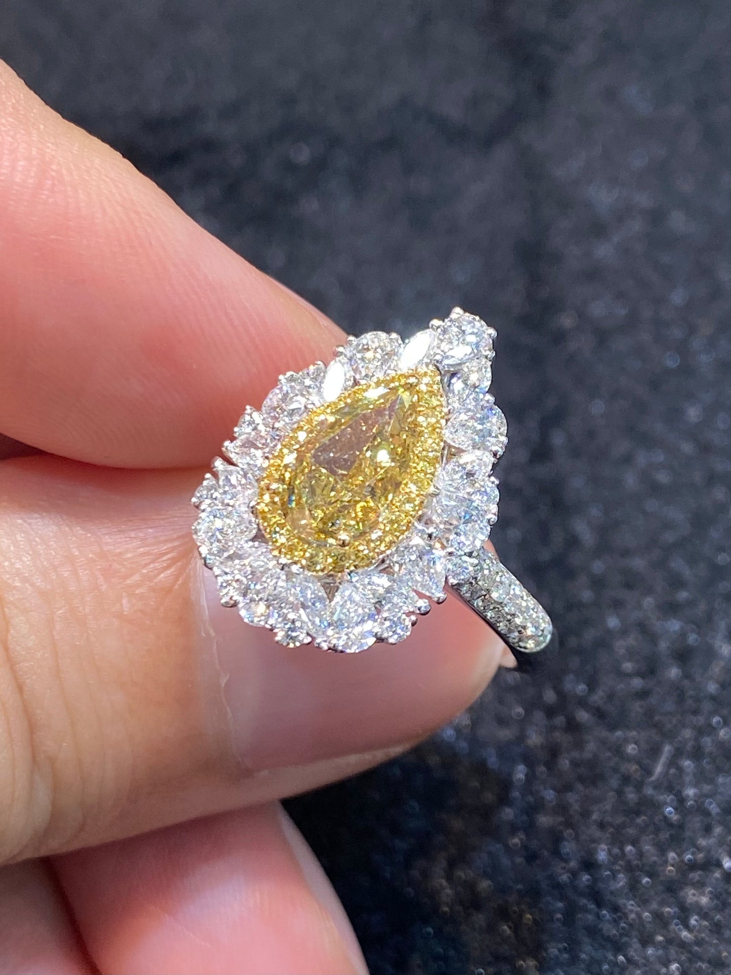 Natural Yellow Diamond 1.50ct Ring