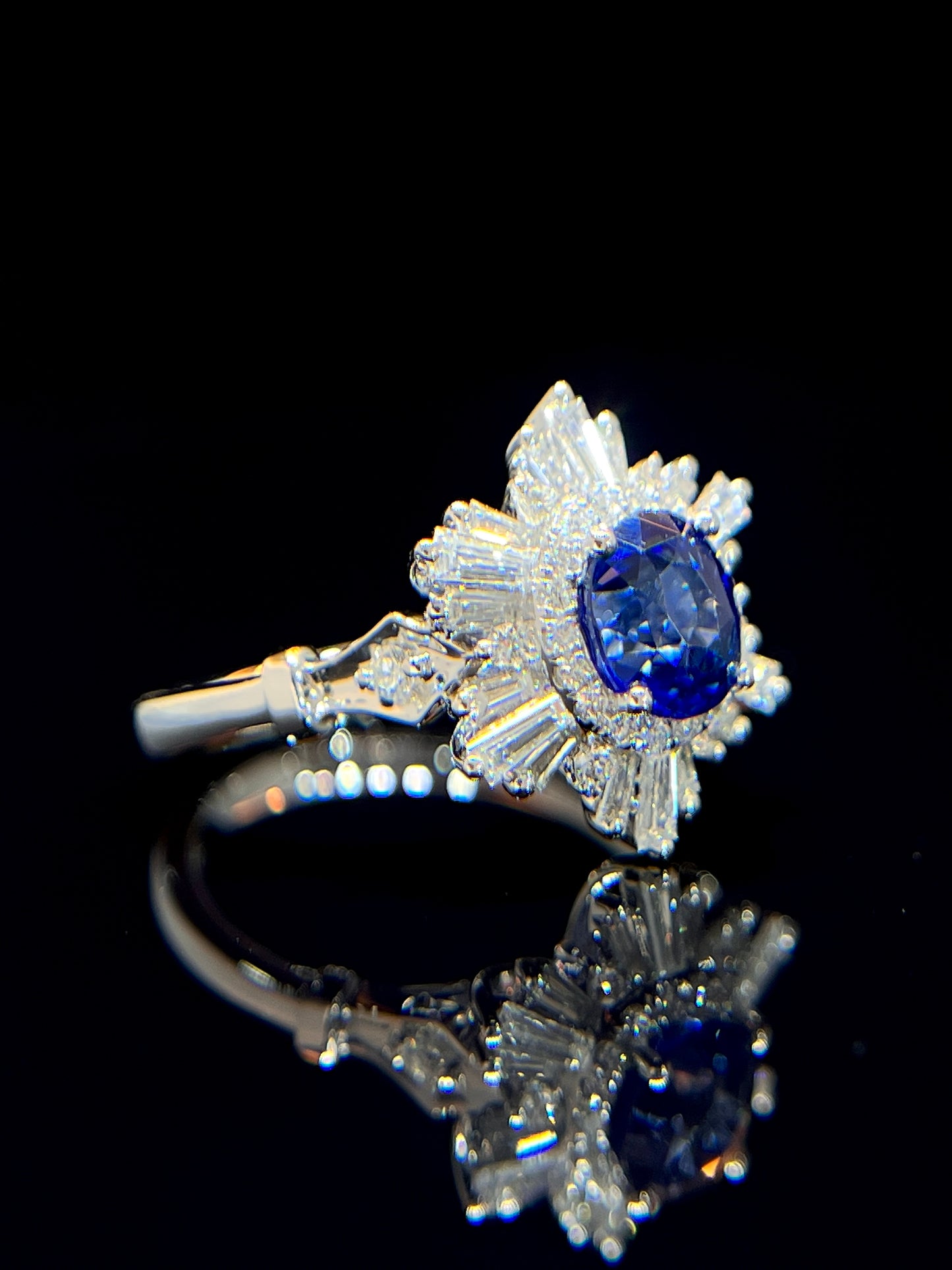 Natural Blue Sapphire 1.31ct Ring