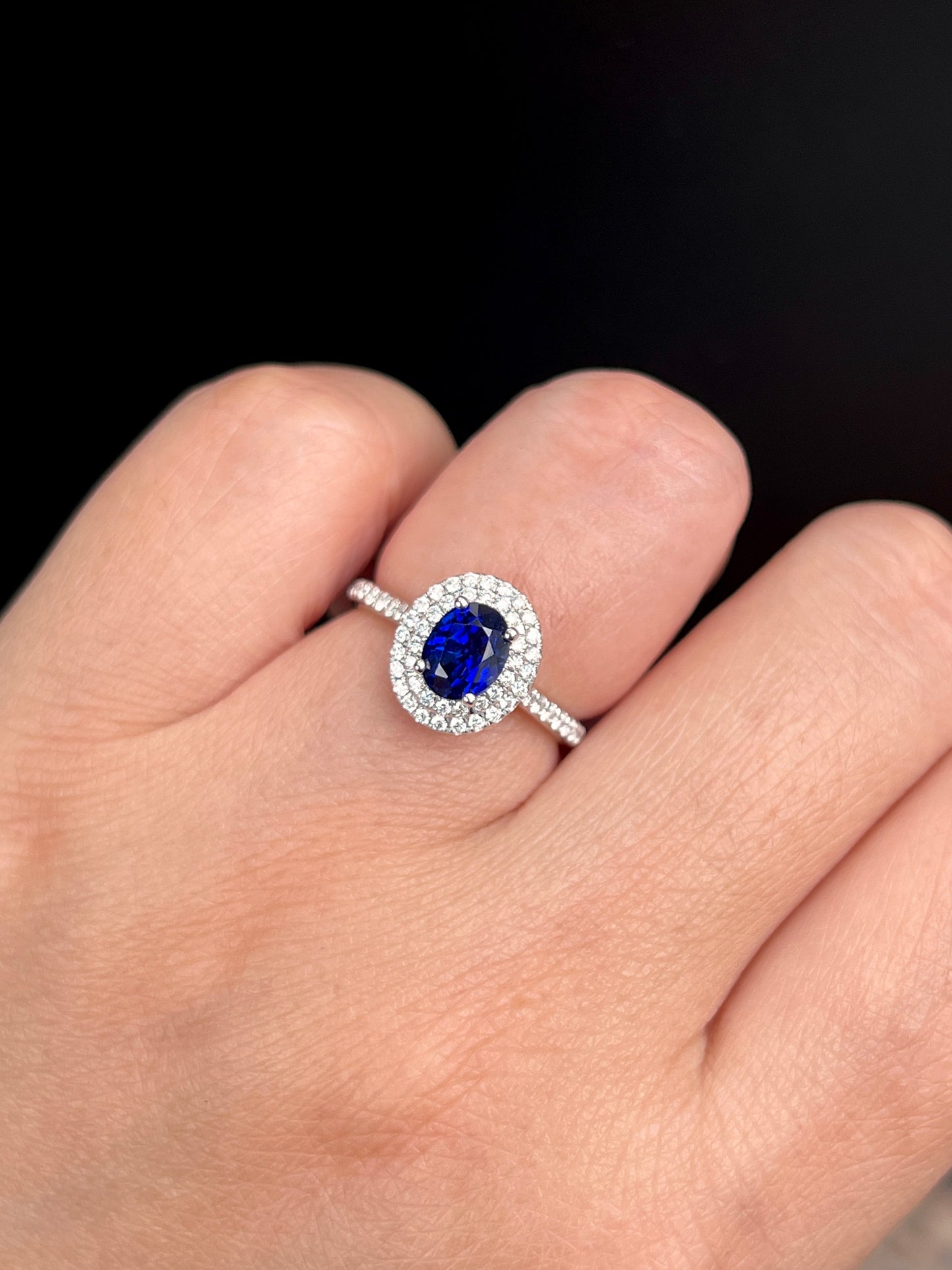 Natural Blue Sapphire Ring 1.42ct