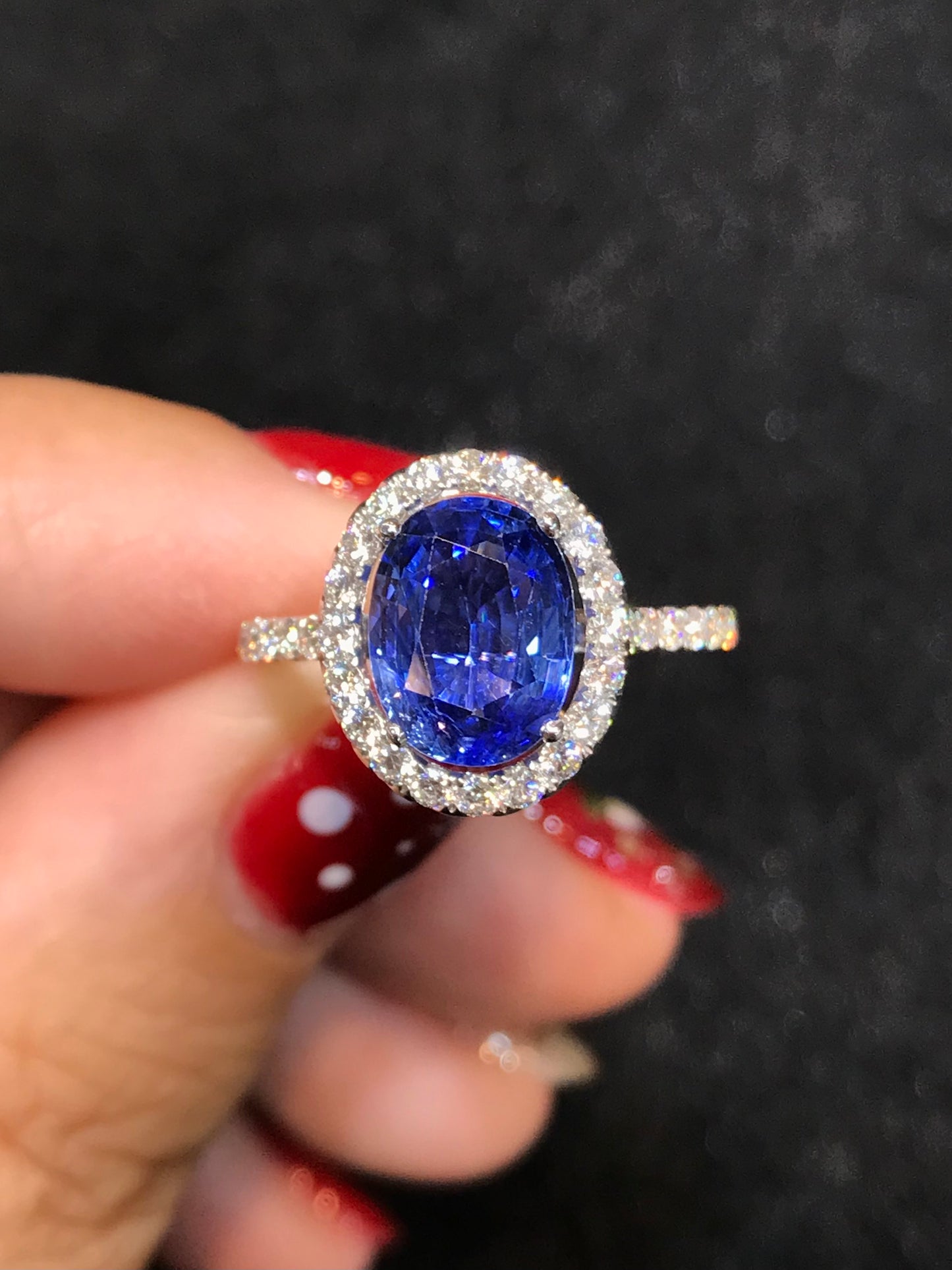 Natural Blue Sapphire Ring 2.51ct