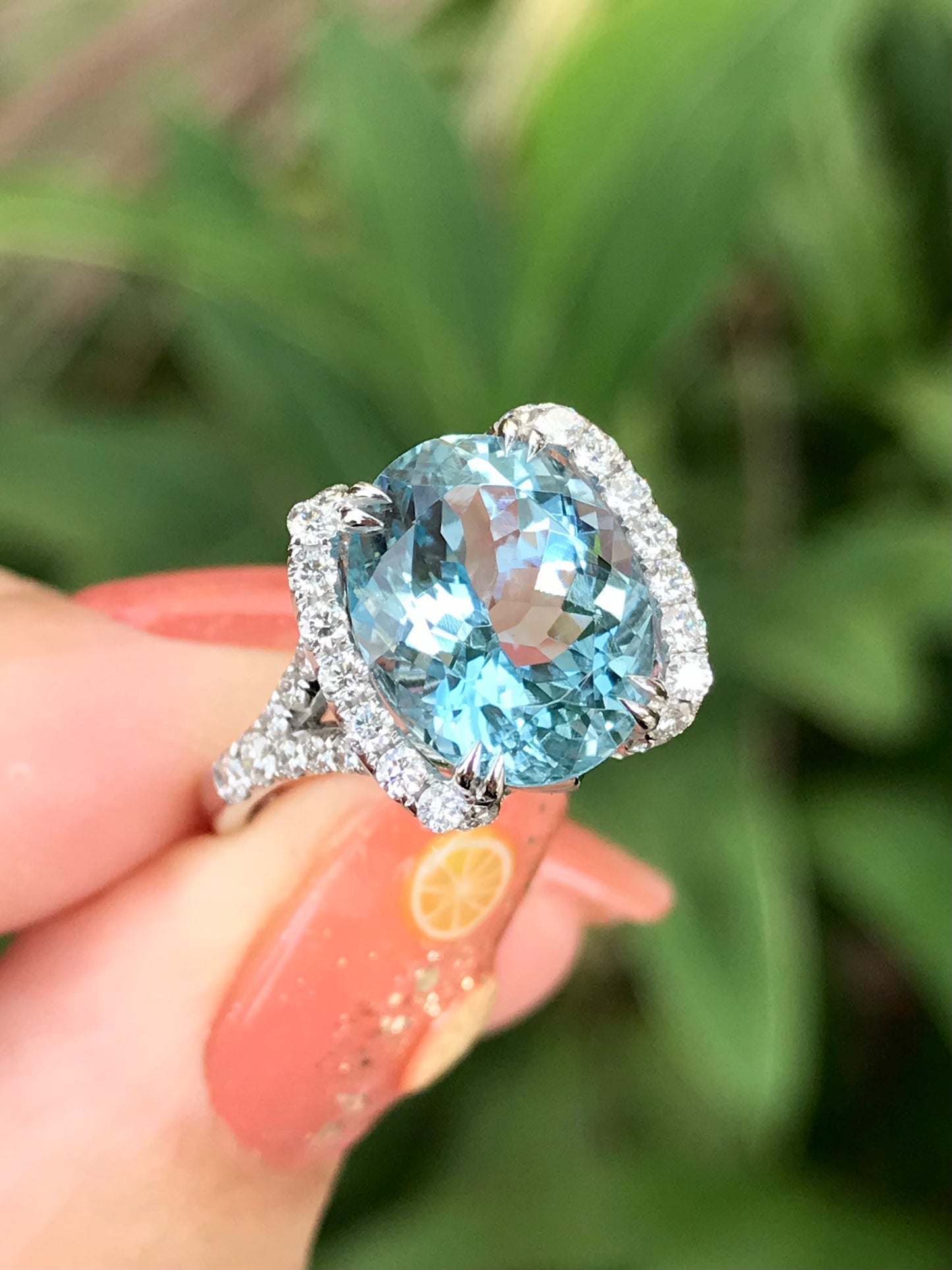 Natural Aquamarine 4.10ct Ring