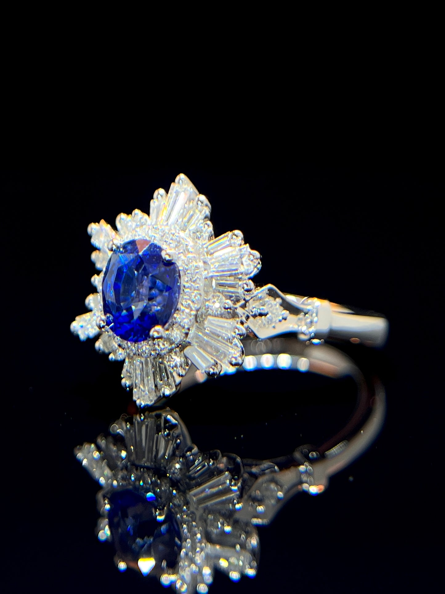Natural Blue Sapphire 1.31ct Ring