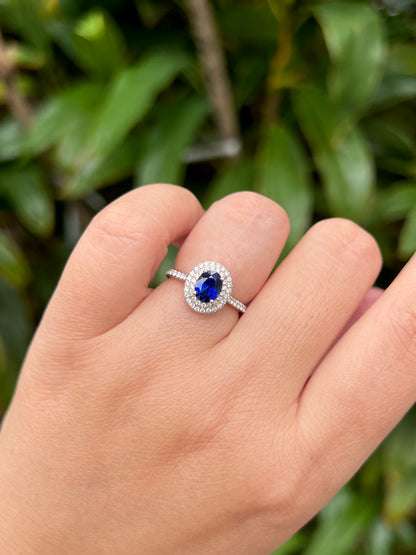 Natural Blue Sapphire Ring 1.42ct