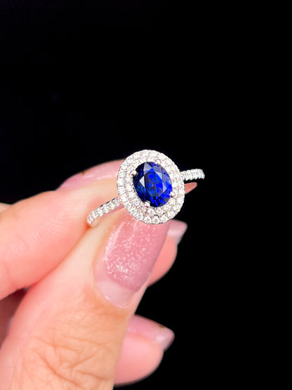 Natural Blue Sapphire Ring 1.42ct
