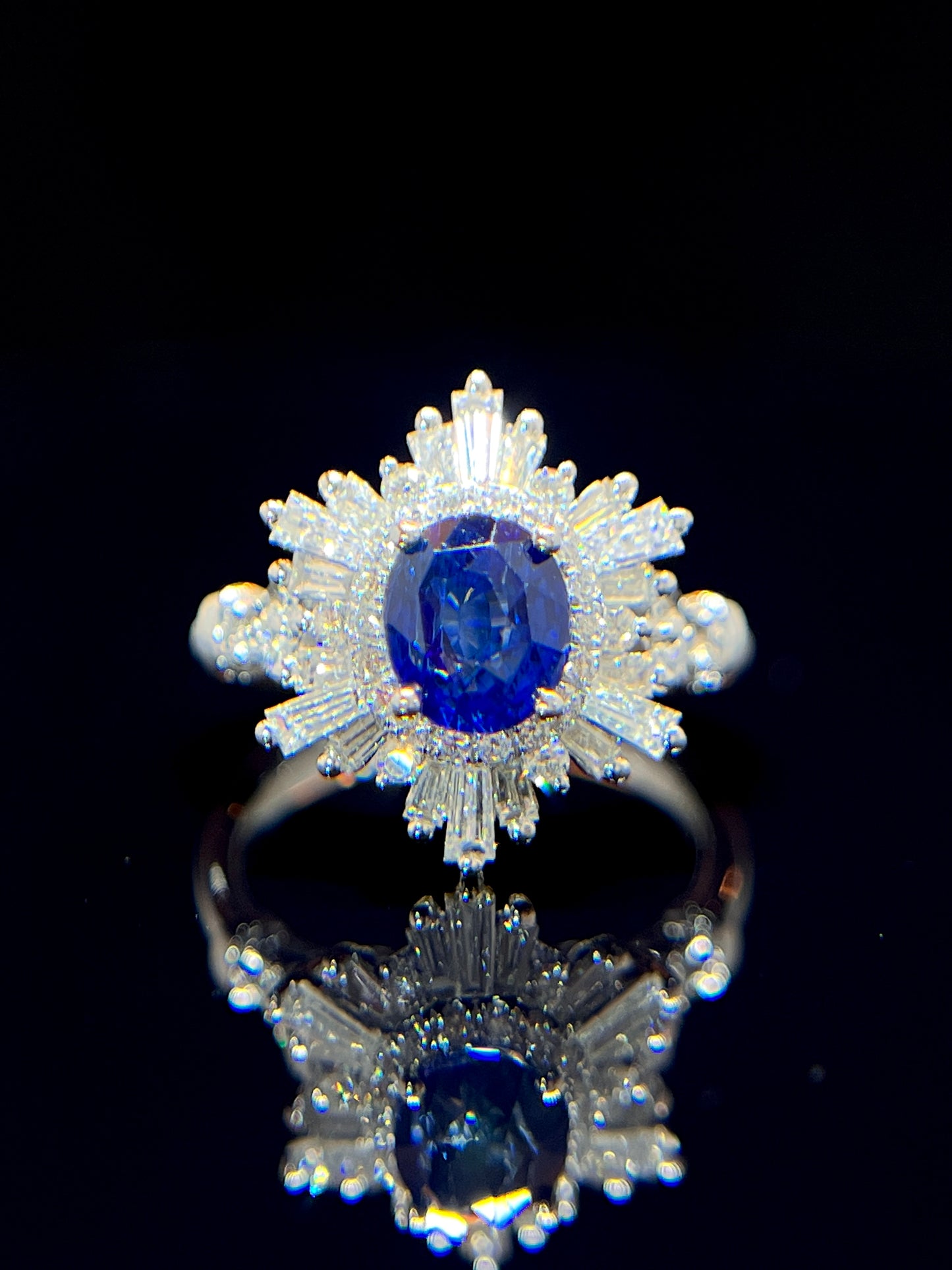 Natural Blue Sapphire 1.31ct Ring