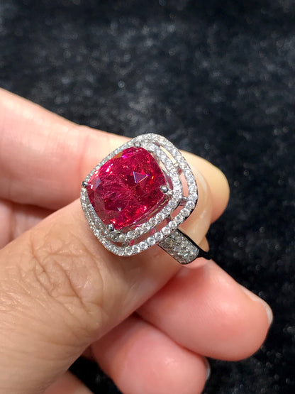 Natural Mahenge Pink Spinel 7.42ct Ring