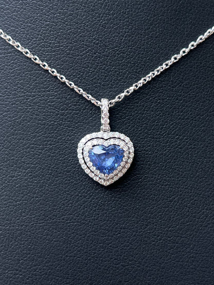 Natural Blue Sapphire Pendant 1.41ct