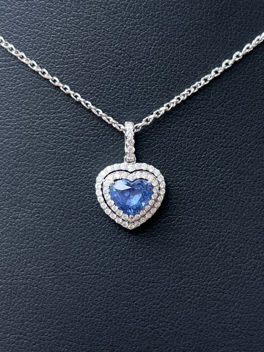 Natural Blue Sapphire Pendant 1.41ct