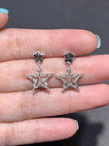 Natural Diamond Earrings 0.52ct Set in 18K White Gold Gemstone Fine Jewellery Singapore