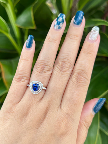 Natural Blue Sapphire Ring 1.43ct