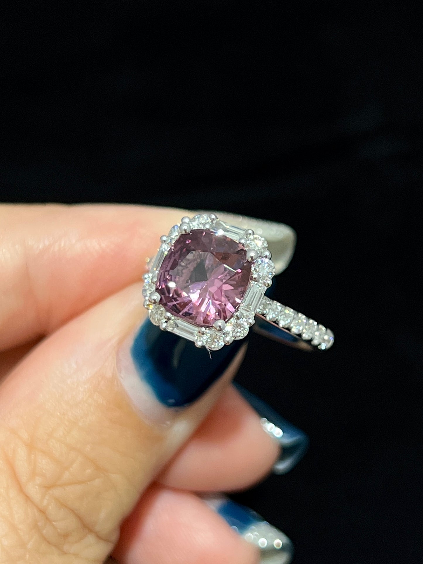 Natural Pink Spinel 2.26ct Ring