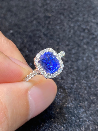 Natural Blue Sapphire Ring 2.15ct