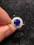 Unheated Blue Sapphire Ring 1.05ct