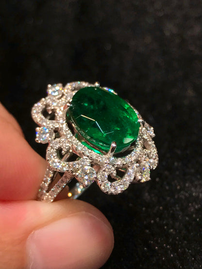 Natural Emerald 4.34ct Ring