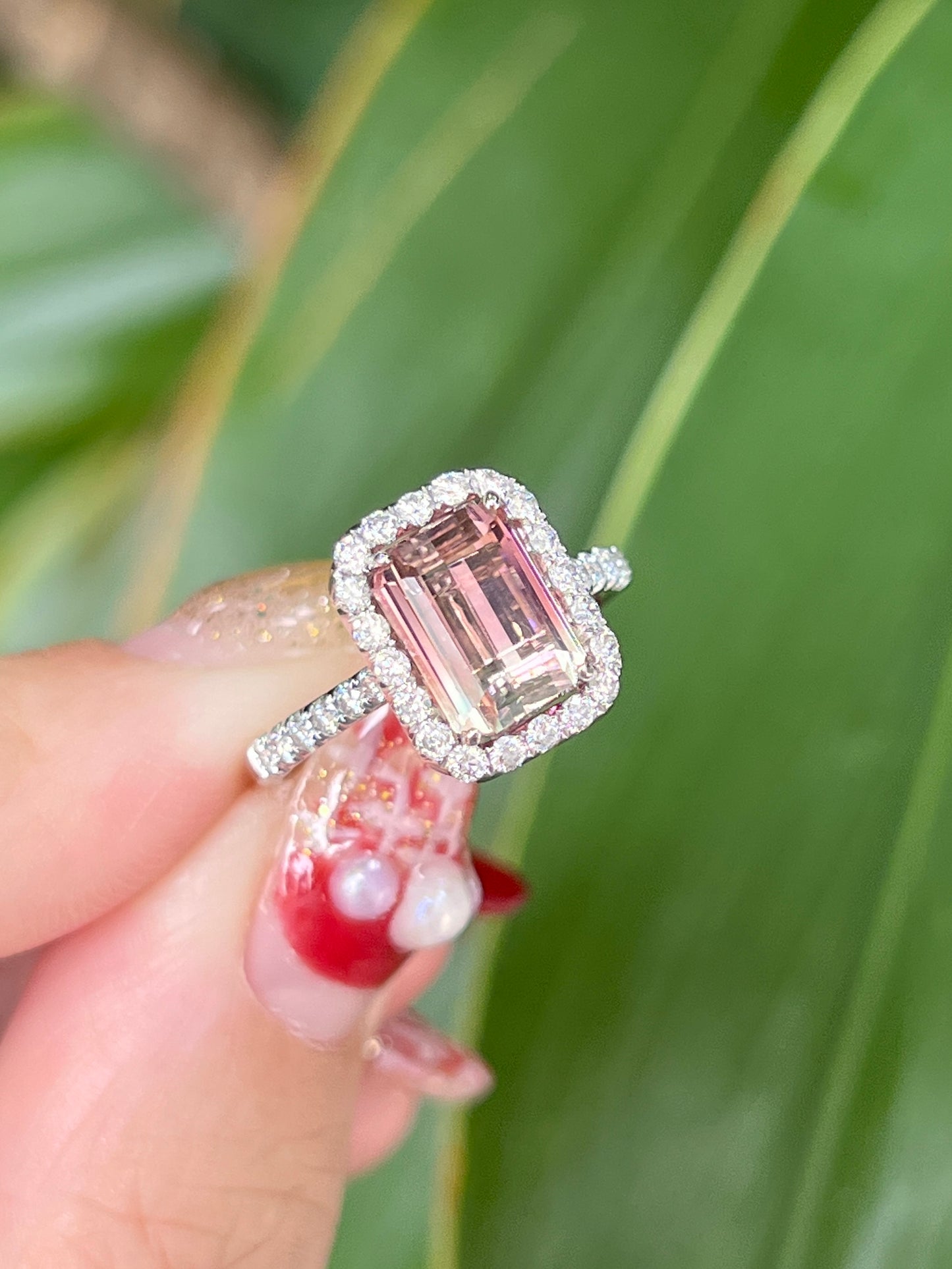 Natural Bi-color Tourmaline 2.56ct Ring