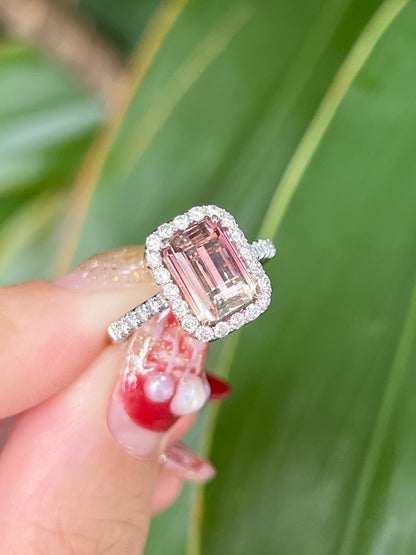 Natural Bi-color Tourmaline 2.56ct Ring