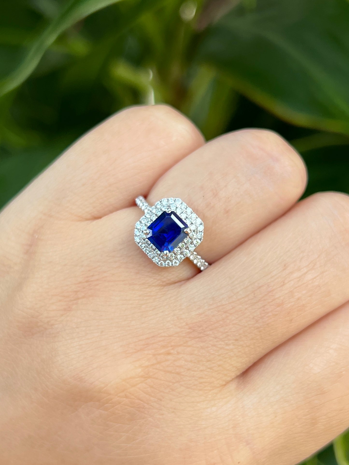 Natural Blue Sapphire 1.35ct Ring