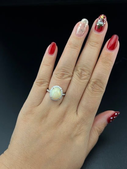 Natural Opal 3.09ct Ring