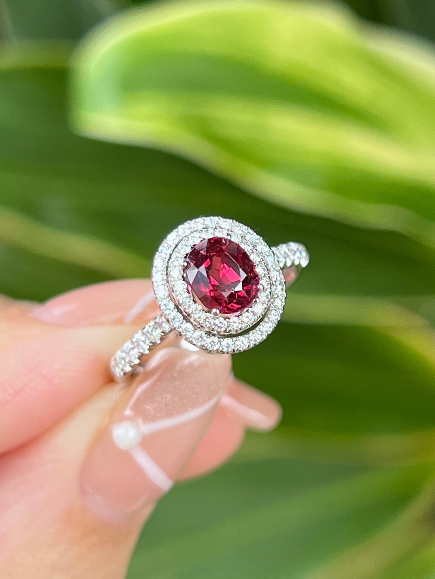 Natural Red Spinel 1.05ct Ring